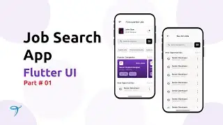 Job Search App UI | Part 1 | Flutter UI | Speed Code | Technofolk