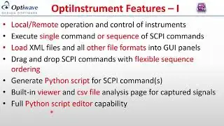 OPTIWAVE - OptiInstrument Software for Instrument Control and Automation PHOTONICS+2021