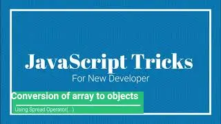 Conversion of array to objects in javascript | In very easy way we can convert array to object in JS