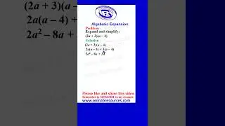 Algebraic Expansion 3