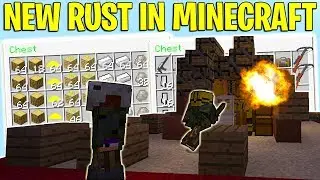Rust MC: NEW Rust in Minecraft Server IP! -  Raiding, PvP, Building Gameplay (Rust MC Server 2020)