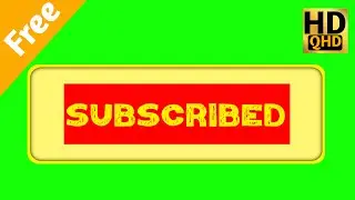 Best YouTube Subscribe Button Green Screen ।। No Copyright 