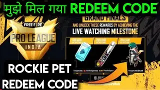 Free Fire Redeem Code Today 18 July 2021 |Free Fire New Event |FF New Event | rockie pet redeem code