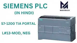 L#13-MOD, NEG BLOCK- SIEMENS S71200-TIA PORTAL - Complete math block in Hindi