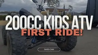 200cc Swapped Kids ATV First Ride!