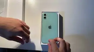 Fast unboxing iPhone 11 green (slim box)