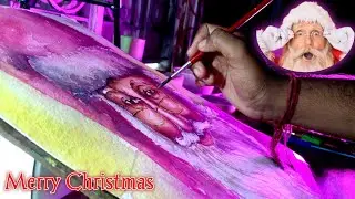 A Santa Claus drawing | Santa Claus protrait drawing by @ArtBurnerr #santaclaus #merrychristmas