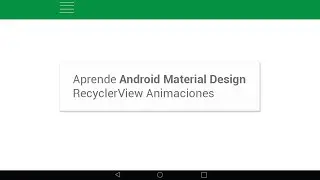 Aprende Android Material Design: RecyclerView