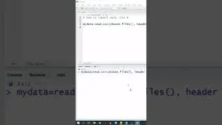 Import dataset into R programming using R studio
