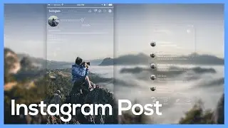 Instagram post design in photoshop