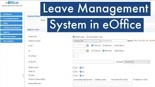 Leave Management System in eOffice - Details and Discussion of Options available.