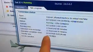 Converting a physical server to a virtual software server.