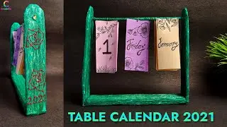 Easy Table Calendar 2021 | How To make desk Calendar | Simple Table Calendar Making | Calendar 2021