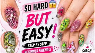 Complicated Nail Art 😍 Easy Trick se! | Step by Step Beginner Tutorial