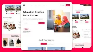 Responsive Educational Website in Flutter