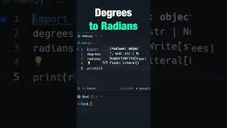 Converting Degrees to Radians in Python  