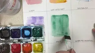Watercolor Techniques: Salt