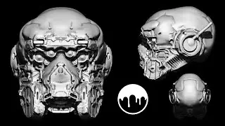 Sentinel Helmet 3D Coat Sketch - Timelapse with Commentary