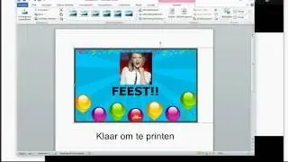 Aanpassen print formaat in word