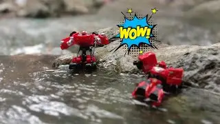 Waaoo!! Ada tobot lagi berendam di sungai guys