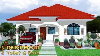 3 BEDROOM | BUNGALOW HOUSE DESIGN | 2 T&B | 10M X 12M | 110 SQM | BAHAY | PORMA HOUSE