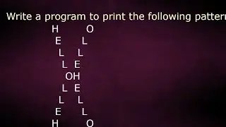 write a program to print the following pattern by java temple