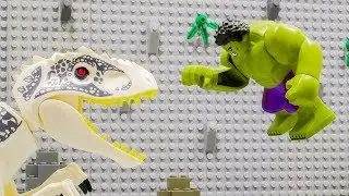 Lego Jurassic World Indominus Rex vs HULK