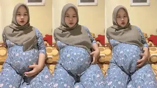 Bunda hamil jilbab cantik live malam jumat barokah