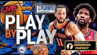 Knicks vs Sixers NBA Playoffs Game 5 Play-By-Play & Watch Along | Presented By: UnderDog Fantasy  |