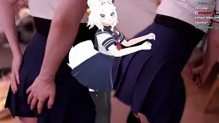 Filian uses her Secret Technique on Squchan's cake