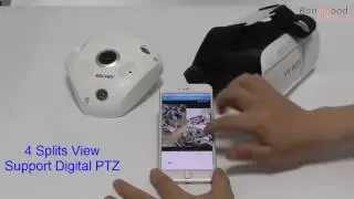 ESCAM QP180 960P Fisheye Camera Support VR Box IP WiFi Camera 1 3MP 360Degree