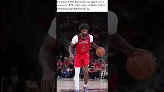 Naji Marshall signed a 3-year $27 million deal with Dallas mavericks