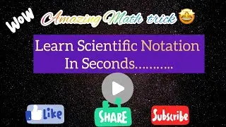 Learn Scientific Notation in minutes 👍  #maths #shortsvideo #mathematics