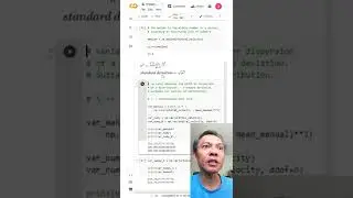 Mean Median Variance in Python and Google Colab