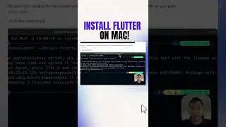 Install Flutter SDK on MacBook Pro M2 Pro Apple Silicon M2 Pro #shorts #flutter