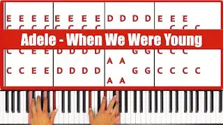 When We Were Young Adele Piano Tutorial Instrumental