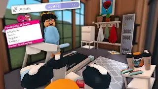 building a NEW BLOXBURG ATHLETIC SKILL UPDATE STATION and FASTEST WAY TO LEVEL UP