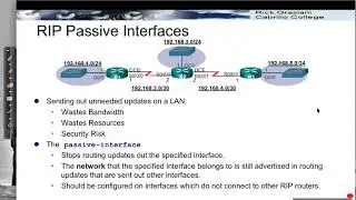 RIPv2:  Passive Interfaces