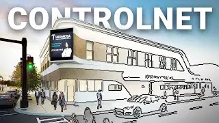 Control AI Architecture with ControlNet