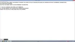 How to Play Dinosaur game in Chrome with no internet connection