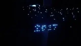 Concrete counter top with fibre optic lights