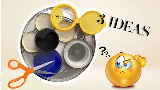 3 RECYCLING CRAFTS/IDEAS WITH PLASTIC CAPS/BEST OUT WASTE IDEAS