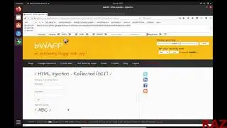 bWAPP Html Injection - Reflected (GET) Solution