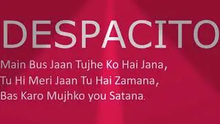 Despacito in hindi lyrics