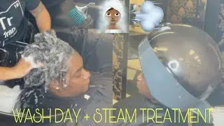 🚿WASH DAY + STEAM TREATMENT 💨 HOW TO PREP FOR AN INSTALL
