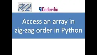 Access an array in zig-zag order and write the output in .mat file in Python