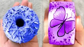 CUTTING SOAP 🍄 cutting different soap 🍄 guess the color 🍄 ASMR video