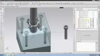Tutorial NX 7.5 - Basic Concept Assembly multi part + bolt and clamp library fully constraint