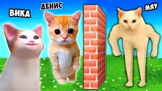 МЫ СТАЛИ КОТИКАМИ МЕМАМИ В РОБЛОКС ВМЕСТЕ С ВИКОЙ ! CAT MEME RP 