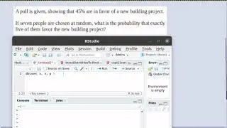 Using R to calculate the probability associated with a poll.